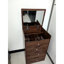 Coiffeuse en noyer avec coiffeuse de maquillage fonctionnelle à 3 tiroirs et espace de rangement-260386660