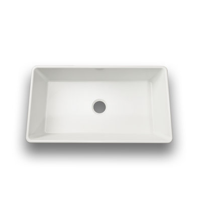 36.4 " L Undermount Single Bowl Ceramic Kitchen Sink