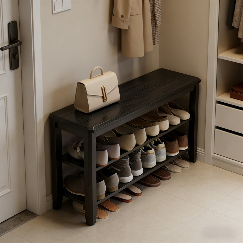Premium Wooden Shoe Cabinet For Home, 20.4" H x 31.5" W x 11.8" D