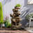 Dories Hand Crafted Weather Resistant Floor Fountain with Light