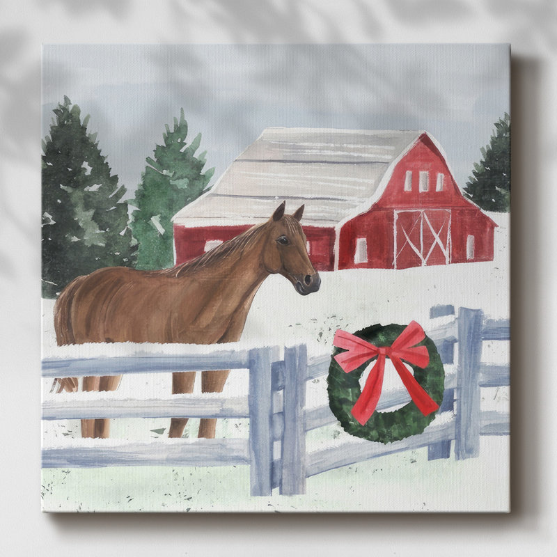 Ferme de Noël I, H 16 po x l 16 po x P 1,5 po