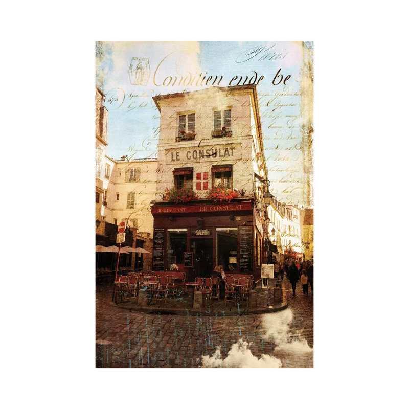 Paris Bistro III by Sandy Lloyd - Wrapped Canvas Print