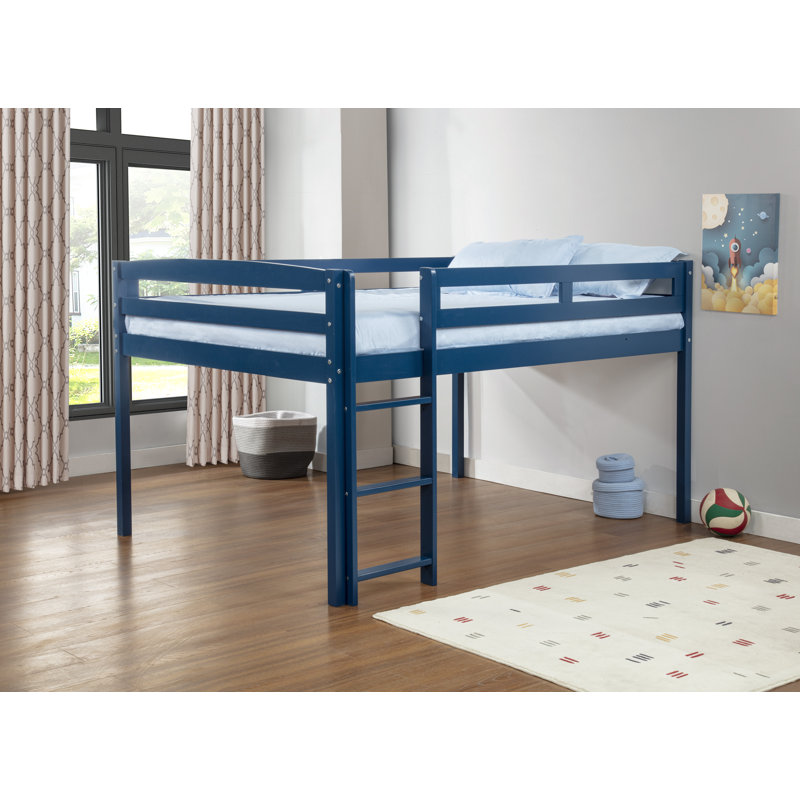 Alique Kids Loft Bed, Full, Blue