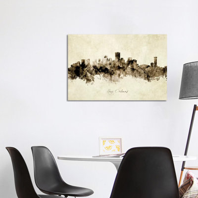 New Orleans Louisiana Skyline by Michael Tompsett - 1 Piece Wrapped Canvas Painting
