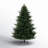 Traditional Christmas Tree with Lights, Prelit with Metal Stand-1446057205