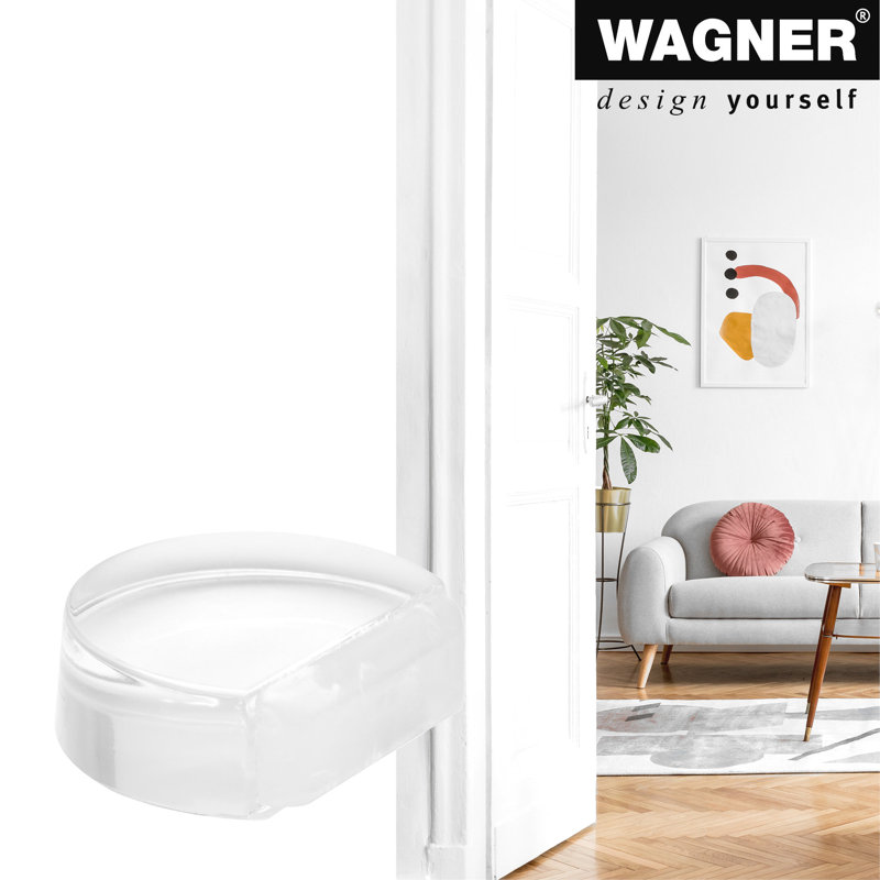 Butoir de porte transparent au sol - 1,77 po x 1,54 po x 0,63 po