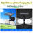 15-Watt LED Solar Power Dusk to Dawn Battery Operated Outdoor Security Spot Light with Motion Sensor