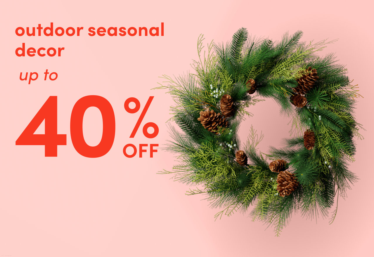 outdoor seasonal decor clearance