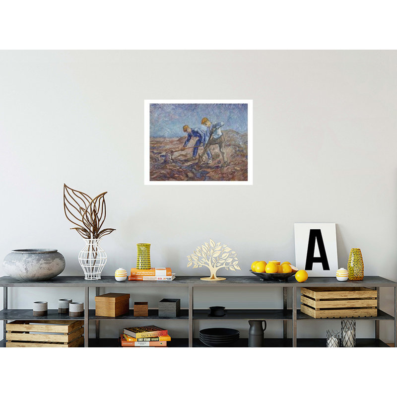 «The Diggers» par Vincent van Gogh - Estampe numérique, H 22 po x l 28 po
