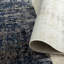 Tapis géométrique beige / bleu intérieur / extérieur-57385689