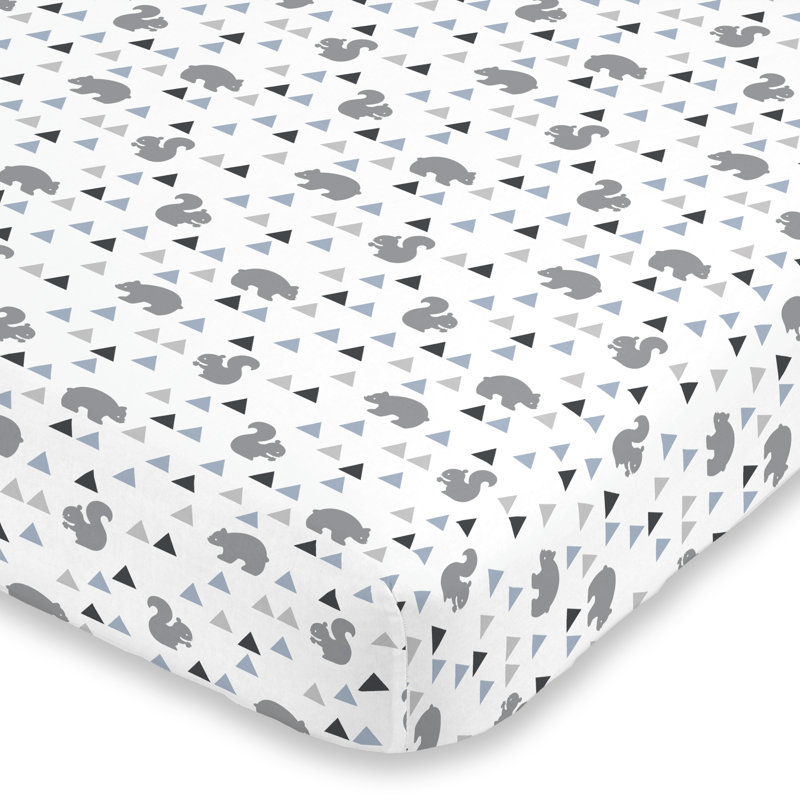 Zeus Animals 100% Cotton - Piece Standard Crib Fitted Sheet