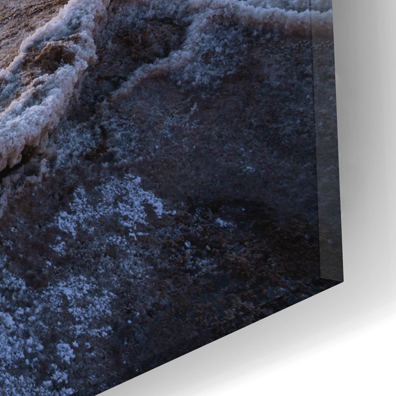 «Badwater Sunset» par Rick Berk, art mural en verre acrylique, H 12 po x l 16 po x P 0,13 po