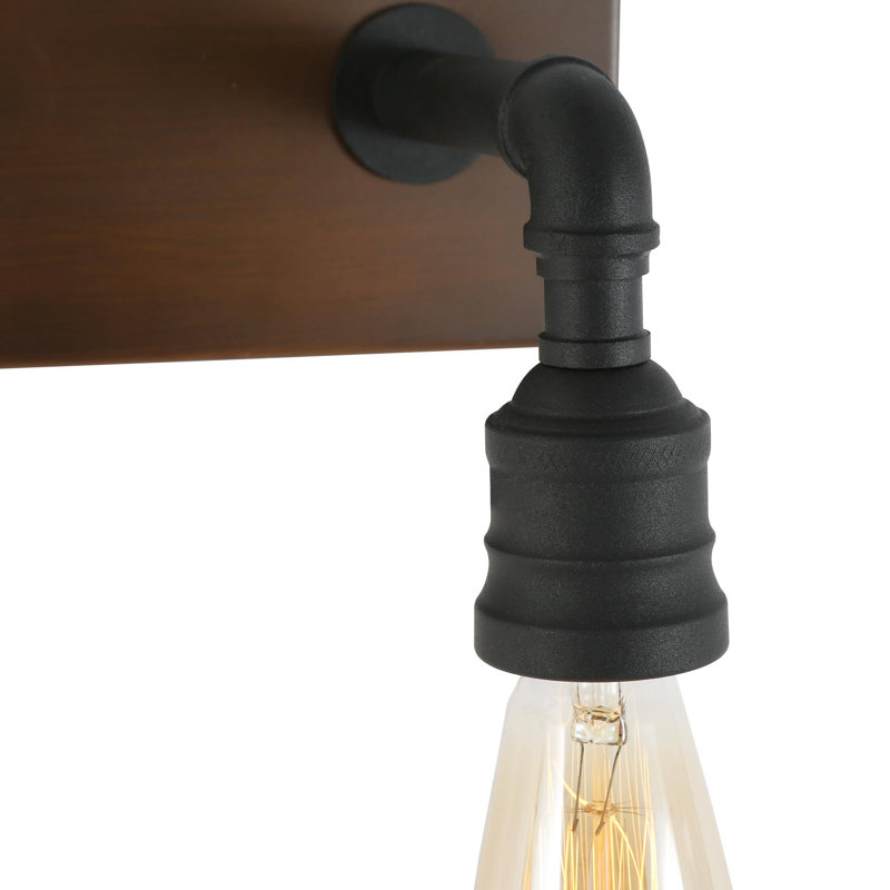 Éclairage pour meuble-lavabo Mutchler, 3, Noir