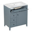 Meuble-lavabo bleu gris 30 po | Armoire moderne et évier intégré | Idée cadeau-734677048-734677027