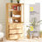 Farad 71" H X 94.5" W TV Stand Cabinet With Tempered Glass Doors And Hidden Shelves