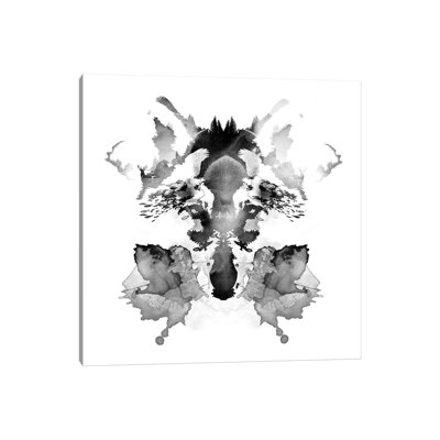 Rorschach 1 Piece Wrapped Canvas Painting