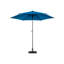 Parasol de table d'extérieur 9 pi - bleu foncé. Structure avec 6 nervures. Manivelle facile à utiliser. Parfait pour la cour, la piscine ou la terrasse. Conception à nervures 100%. Fonctionnement parfait-121085145