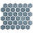 Hudson Due 2" Hex 10-7/8 " x 12-5/8 " Porcelain Mosaic Floor and Wall Tile-1821852939