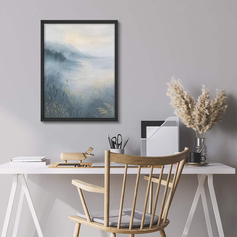 Reproduction de paysage encadrée pour la maison - 11 po x 14 po, H 14 po x l 11 po, Noir