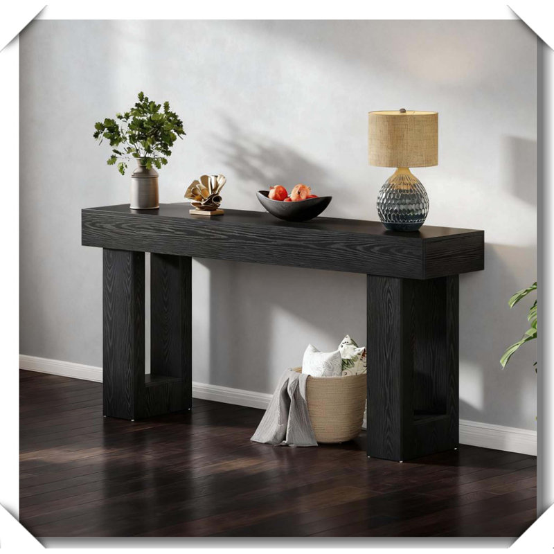 Console en bois rustique et polyvalente