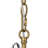 Oconee 6 - Light 17.7" Brushed Brass Unique Chandelier
