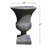 Traditional Indoor/Outdoor Christmas Season Fiberstone Urn Planter - Aged Black Bronze-1161436376