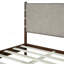 Cadre de lit plateforme en bois d'hévéa de qualité supérieure avec tête de lit incluse, lit Mid Century Modern-862011895-862011898