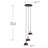 Renmarco Contemporary 3-Light Cluster Pendant