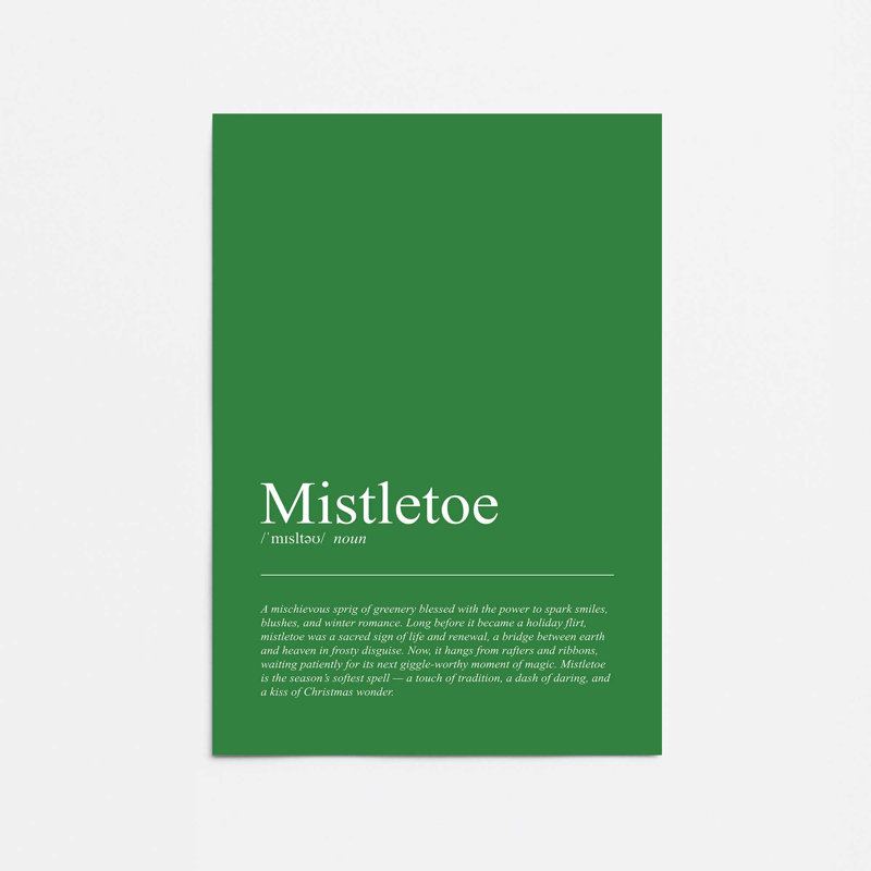 Under the Mistletoe, reproduction d'art, Sans cadre, 11 po x 14 po