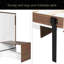 Lit escamotable double avec bureau pliable - Lit mural peu encombrant-1267988358