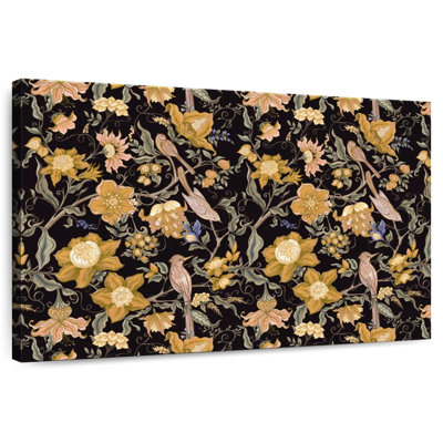 Gold Jacobean Birds