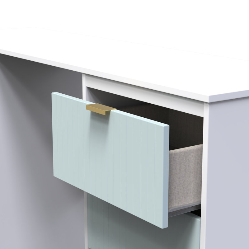 Berklie Dressing Table, Duck/White