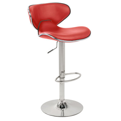 Baudette Height Adjustable Swivel Bar Stool