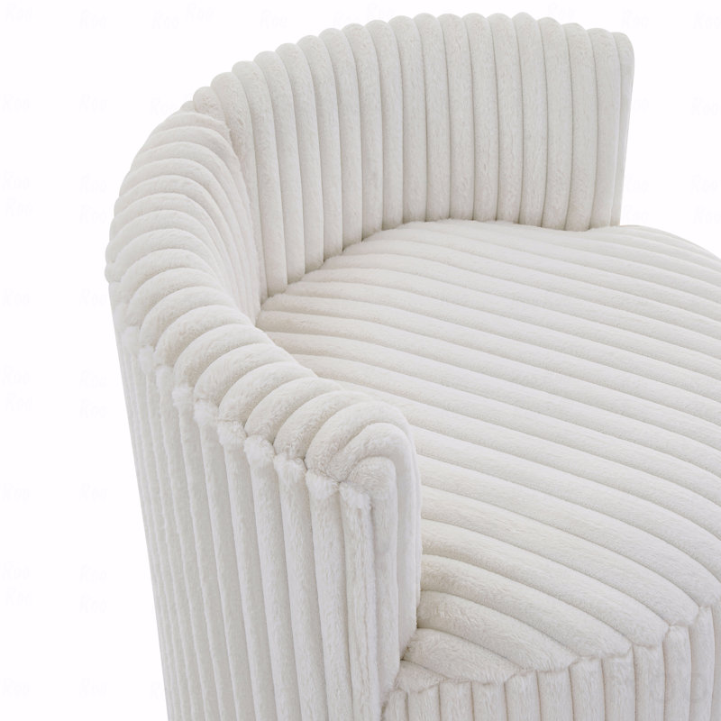 Fauteuil d'appoint basique en velours côtelé Malna