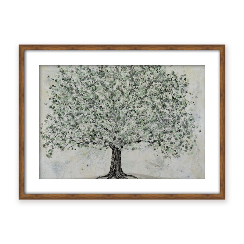 Nature Inspired "Radiant Renewal" Canvas Wall Art By , 12" H x 16" W, Framed Matted Print, Black