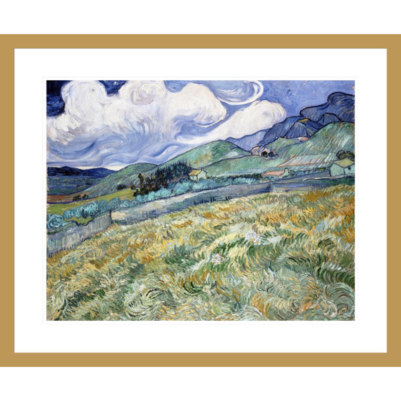 «Landscape from Saint-Remy» par Vincent van Gogh, impression giclée encadrée, H 23,5 po x l 28,33 po