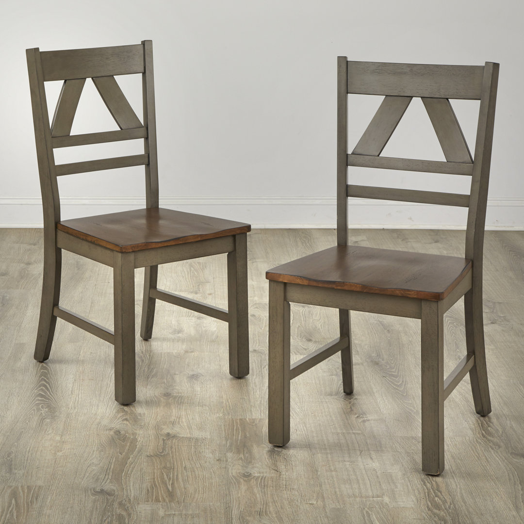 Rivington 17.8'' H Solid Wood Side Chair (Set of 2) Laurel Foundry Modern Farmhouse® 