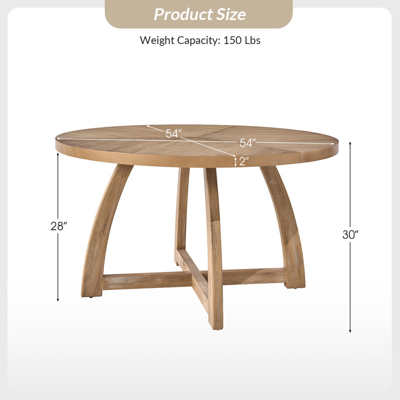Allijah Dining Table, Naturel