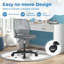 Chaise de bureau ergonomique à hauteur réglable pour enfants avec roulettes Costway-100559564