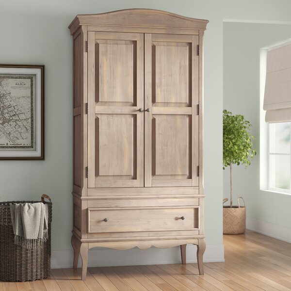 Three Posts Burg 2 Door Solid Wood Wardrobe & Reviews | Wayfair.co.uk