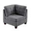 Canapé modulaire modulaire 9 pièces Mobilier de salon modulaire capitonné capitonné gris