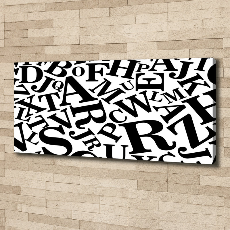 Alphabet - No Frame Print on Canvas