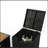 32" Propane Gas Fire Pit Table With Propane Tank Cover, 50000 BTU Rectangular Fire Pit With Beautiful Wicker Base For Outside Garden-113988215