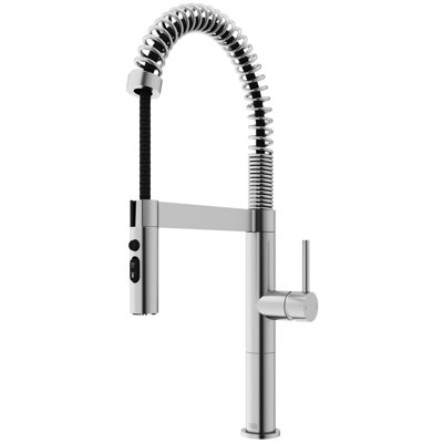 Robinet de cuisine à douchette rétractable 3 fonctions H 1 po Edison Pro