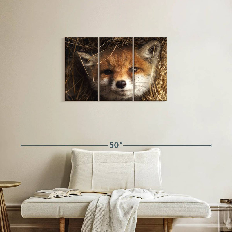 Peekaboo Fox, 20" H x 33" W