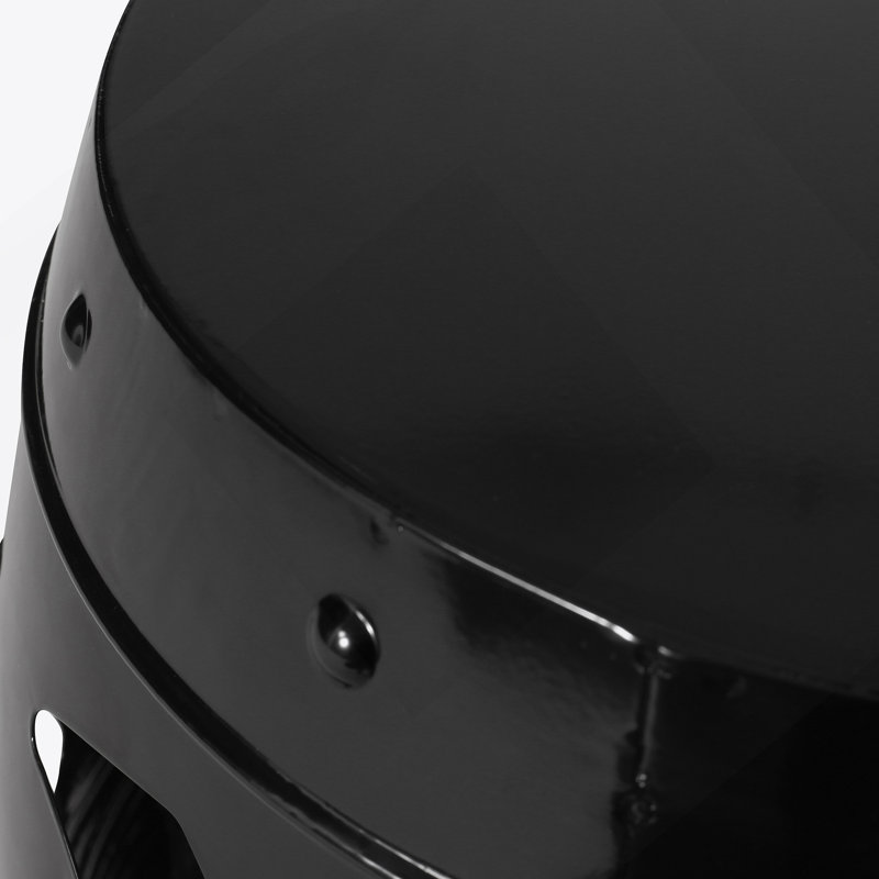 Metal End Table -Large, Black