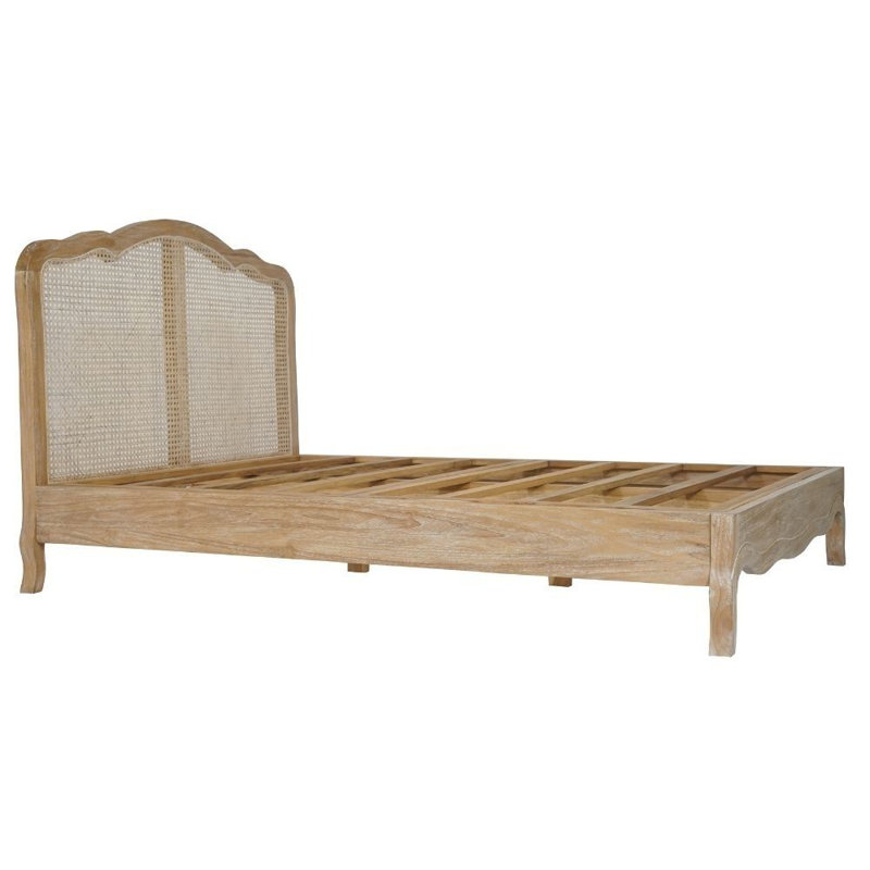 Domingue Solid Wood Bed, Super King (6')