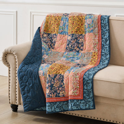 Jeté imprimé patchwork Tangier Boho