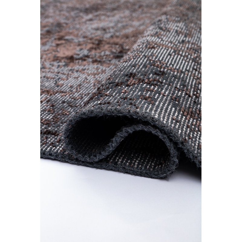 Rapture Gray Brown Oriental Luxury Area Rug, Rectangle 7'10" x 11'2"