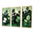 Toile avec cadre flottant or